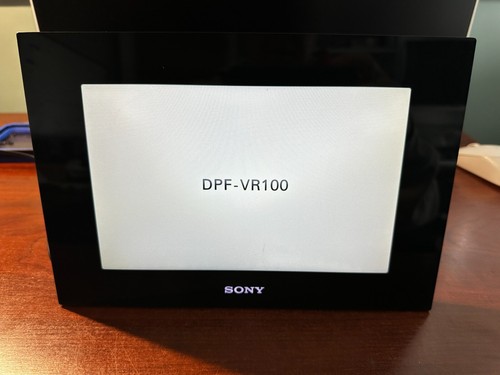 Sony S-Frame Digital Picture Frame DPF-VR100 10.2" w/ Power Supply & USB Cable - Picture 5 of 11