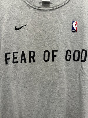 Nike x Fear Of God NBA Warm Up T-Shirt Dark Grey Heather