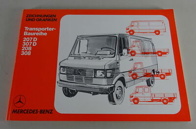 Graphic Technician Mercedes Benz T1 of Bremen Transporter 207, 307, 208, 308 1977