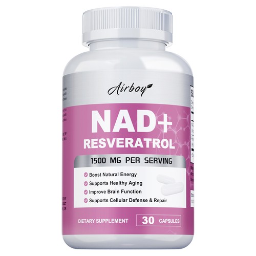NAD+ Resveratrol 1500mg - Anti-aging, Energy and Focus, Cell Regenerator - Picture 8 of 12