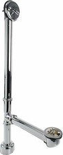Westbrass D3241K-26 22-1/2" 17 Gauge Brass All Exposed Trip Lever Bath Waste