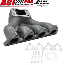 T3t4 Top Mount Turbo Exhaust Manifold Fit 88-2000 Honda Civic D15 D16 Cast Iron