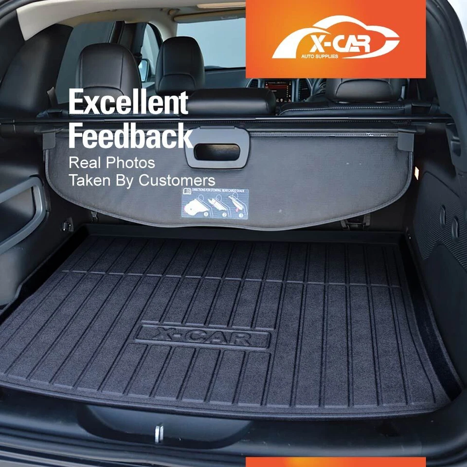 Boot Liner for Jeep Cherokee 2014-2022 All Weather Heavy Duty Cargo Trunk Mat - image 3 of 4
