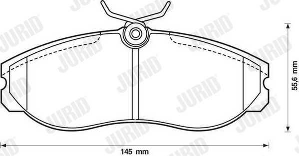 Plaquettes de frein JURID 572382J résistant au fading pour Nissan Terrano II Van