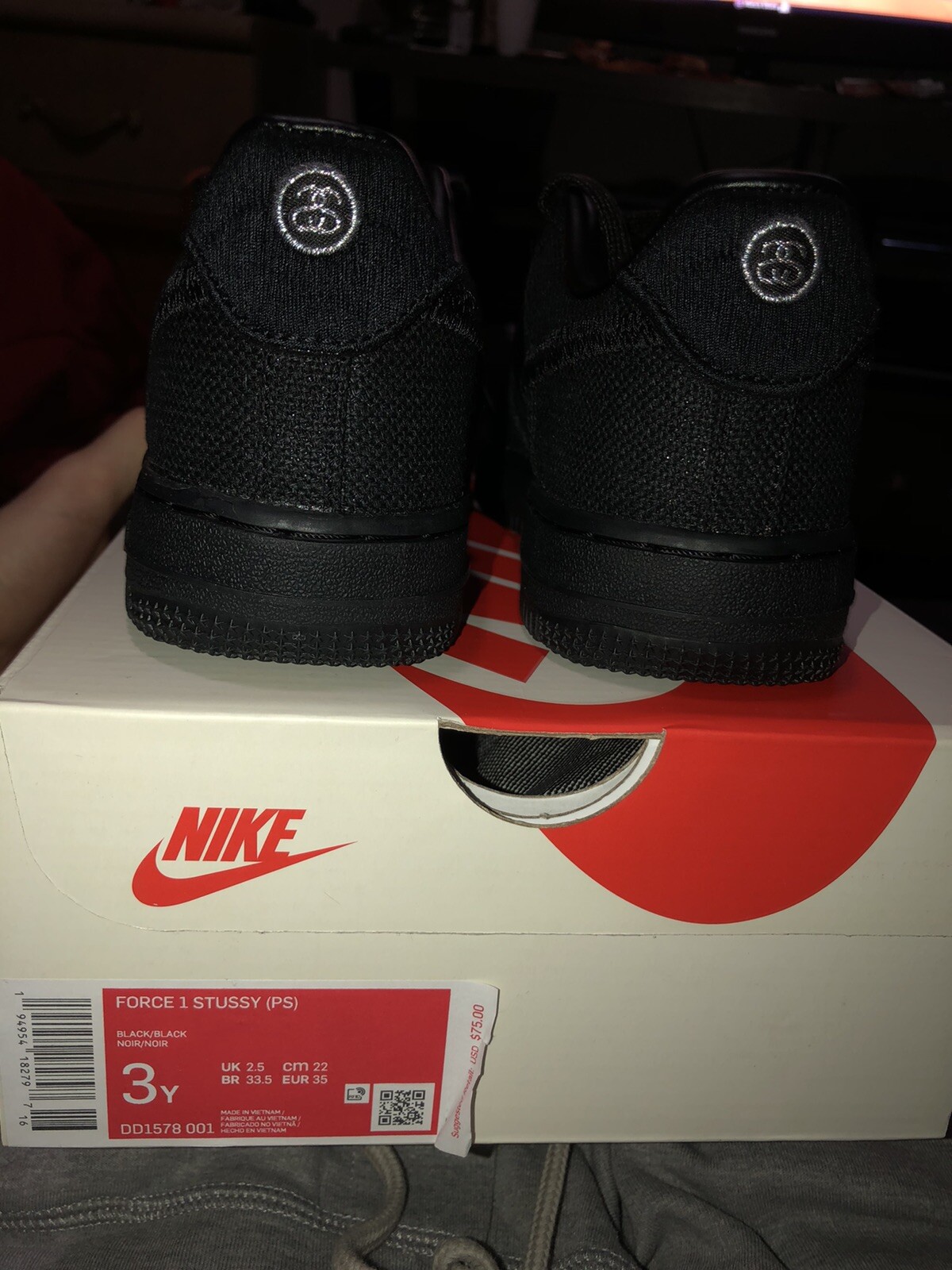 air force 1 size 3y