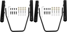 2 Sets Universal Seat Slider, Dual Locking Rails Brackets Kit Compatible with