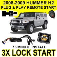 2008-2009 Hummer H2 Plug  Play Remote Start System GM Sierra 3X Lock GM10