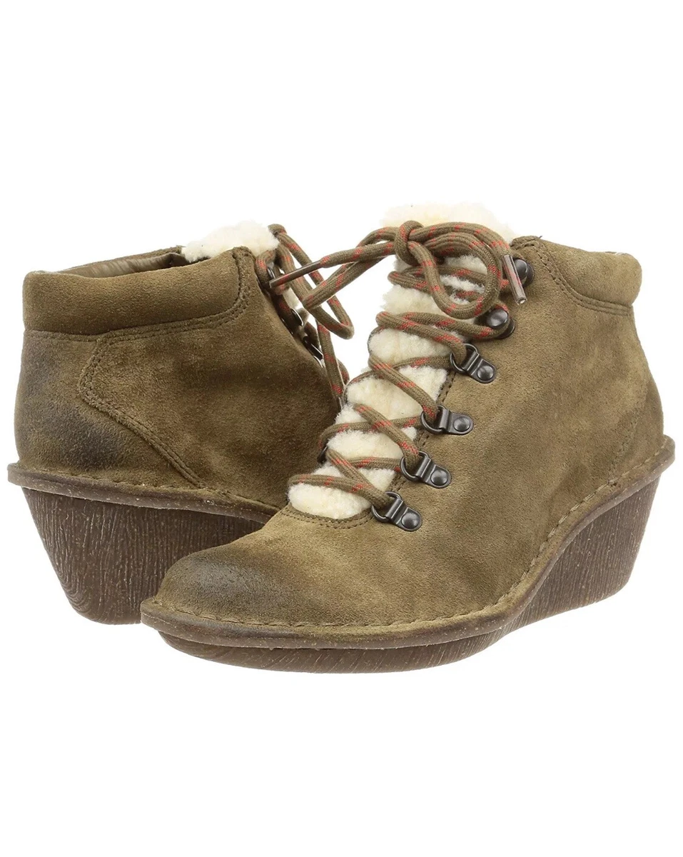 New Clarks Marsden Grace Khaki Suede Ankle Boots