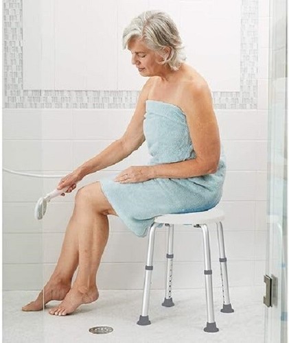 Medical Round Bath Shower Seat Safety Support Bathtub Bench Chair Stool Non-Slip - Picture 6 of 6