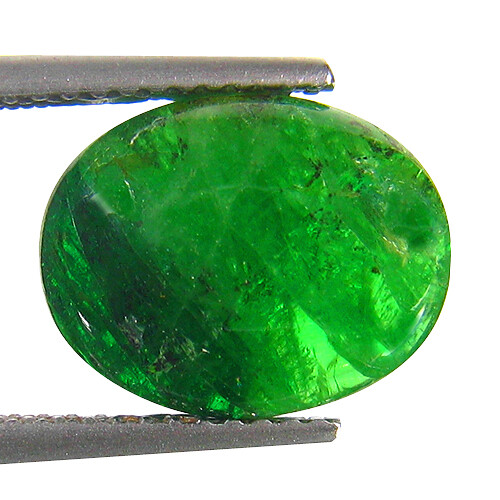 PIEDRA PRECIOSA GRANATE TSAVORITA VERDE LORO SIN CALEFACCIÓN DE TANZANIA 4,47 quilates - Imagen 1 de 6