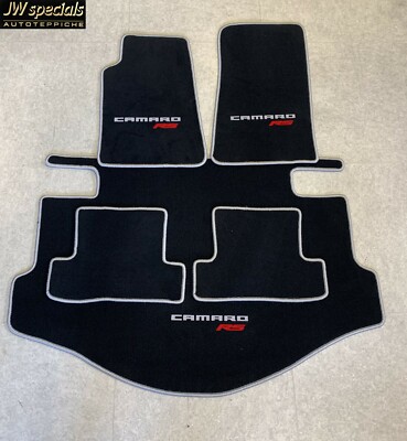 Autoteppich Kofferraummatte für Chevrolet Camaro RS Cab. 5tg silber rot 2010-15 