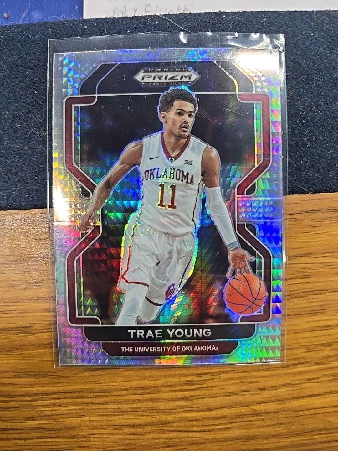 22 Panini Prizm Draft Picks Trae Young Silver Mojo Prizm