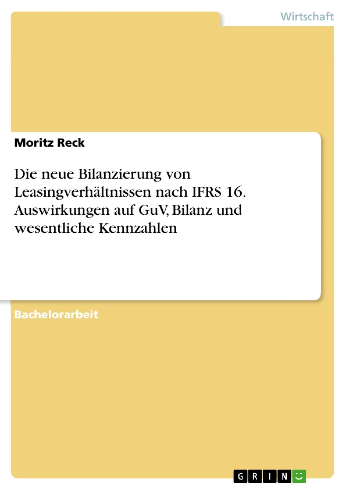 Thumbnail - Die Neue Bilanzierung Von Leasingverhältnissen Nach Ifrs 16.