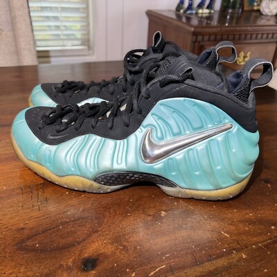 Rare Nike Air Foamposite Pro Island Green Metallic Men's Shoes
