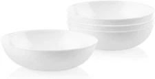 4-Pc Meal Bowls Set, Service for 4,Durable and Eco-Friendly 9-1/4-In Glass Bowls