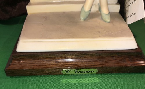 Hermosa dama italiana vintage A.D.L firmada por Vittorio Tessaro hecha a mano en el '90 - Imagen 10 de 11