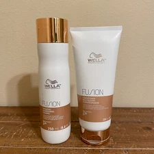 Wella Fusion Intense Repair Shampoo 8.4 oz Conditioner 6.7 oz Duo Set new, fresh
