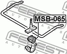 MSB-065 FEBEST Stabiliser Mounting for MITSUBISHI