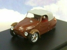 ABREX 1/43 DIECAST 1966 VELOREX 16/350 3 WHEEL CAR/TRICYCLE/CYCLE CAR BROWN/GREY