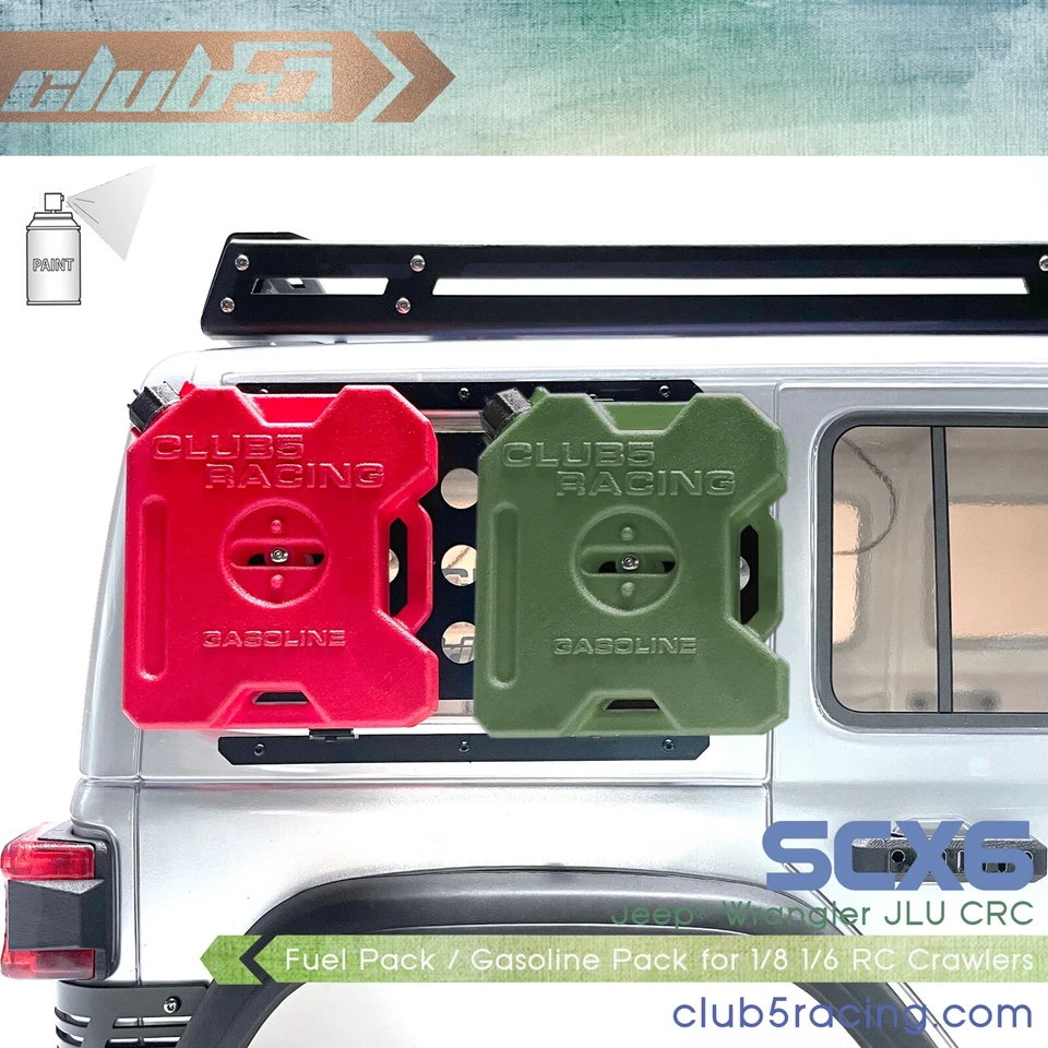 1/6 Scale Fuel Container for Axial SCX6 Jeep JLU Wrangler - Image 4 of 4