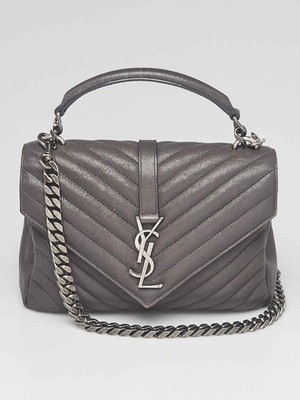 ysl college bolsa grey