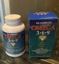 Glucoflex Omega 3-6-9 Essential Fatty Acids Softgels Dietary Supplement 20 Count