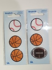 2  3 Mini Sports Ball Iron-on Patch applique