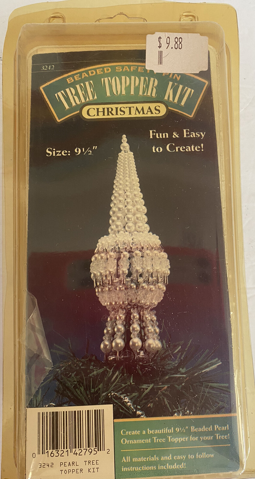 CCA BEADED SAFETY PIN Vintage Tree Topper eBay