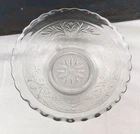 6.5" Anchor Hocking Clear Sandwich Glass Deep Serving Bowl Vtg 1940's to 60's