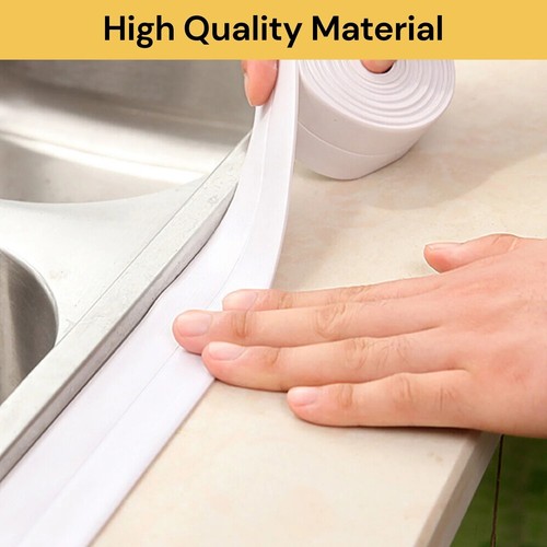 Self Adhesive Corner Sealant Sink Stove Strip Kitchen Bathroom Waterproof Tape - Picture 2 of 13