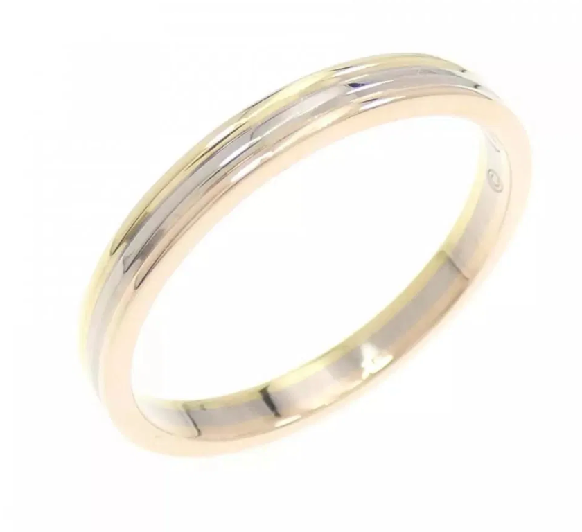 Louis Cartier Vendôme Wedding Band in Rose White Yellow 18K Gold-image