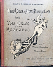 RARE 1889 NONSENSE DROLLERIES: The Owl & The Pussy-Cat; The Duck & The Kangaroo!