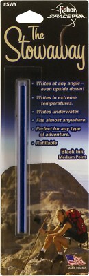 Fisher Space The Stowaway Space Pen, Blue Barrel, New in Blister Pack