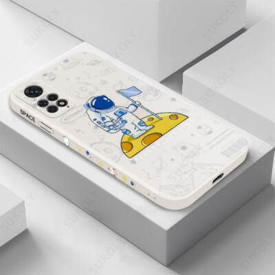 Hülle für Xiaomi Redmi 10 Note 11 10 9 8 Pro Mi 11 10T Stoßfest Astronaut Cover
