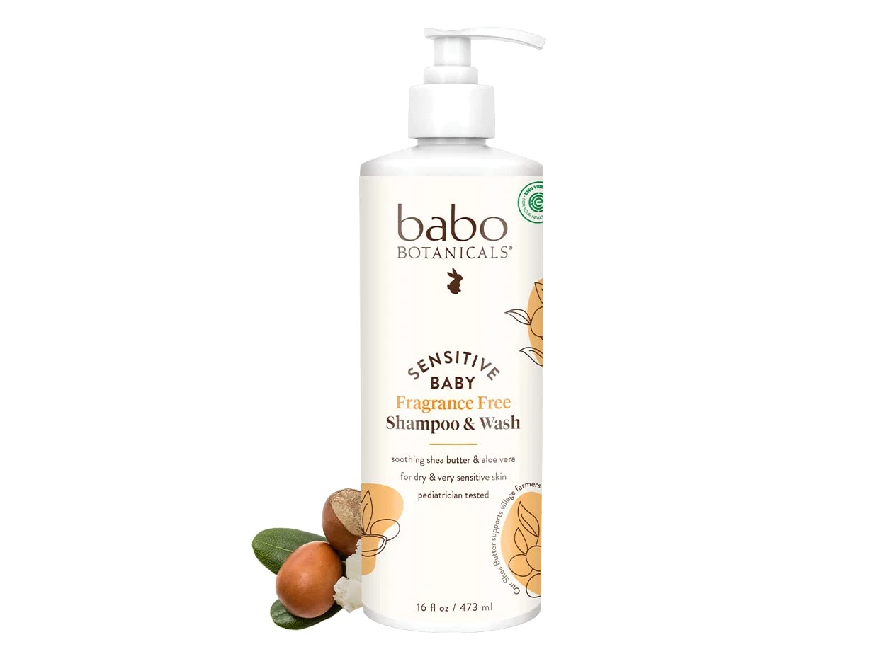Sensitive Baby Fragrance-Free 2-In-1 Shampoo & Wash - with Natu
