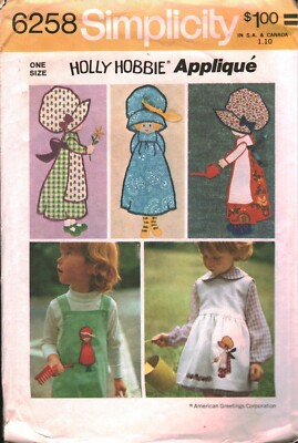 6258 Vintage Simplicity Sewing Pattern Transfer Pattern for Appliques Embroidery