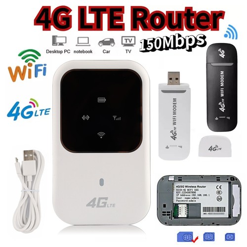 4G LTE WiFi Router Broadband Unlocked Wireless Mobile Hotspot SIM Modem Adapter