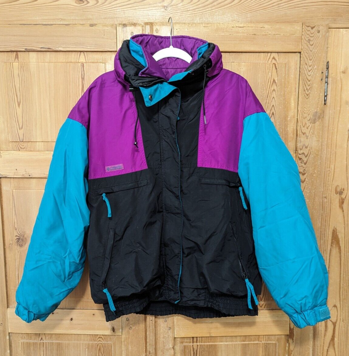 Vintage Columbia Vamoose 3-in-1 Womens Jacket XL Purple Teal