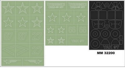Montex 1/32 Yakovlev Yak-9T Masking for ICM kits #32090