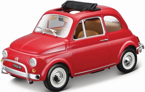 🚘🇮🇹🚘🇮🇹 BURAGO FIAT 500L 1968 RED  1/24 new italia 🚘🇮🇹🚘🇮🇹 - Foto 3 di 4