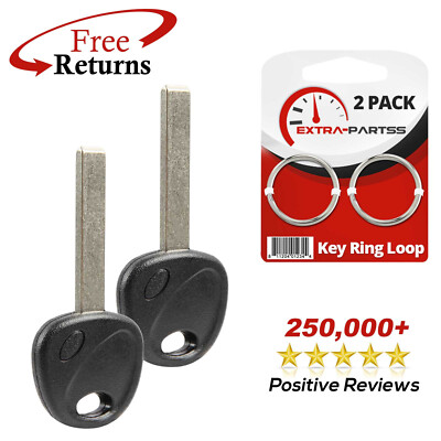 2 Uncut Key Blade Insert Aftermarket Replacement For Kia & Hyundai Cars (KK12-P)