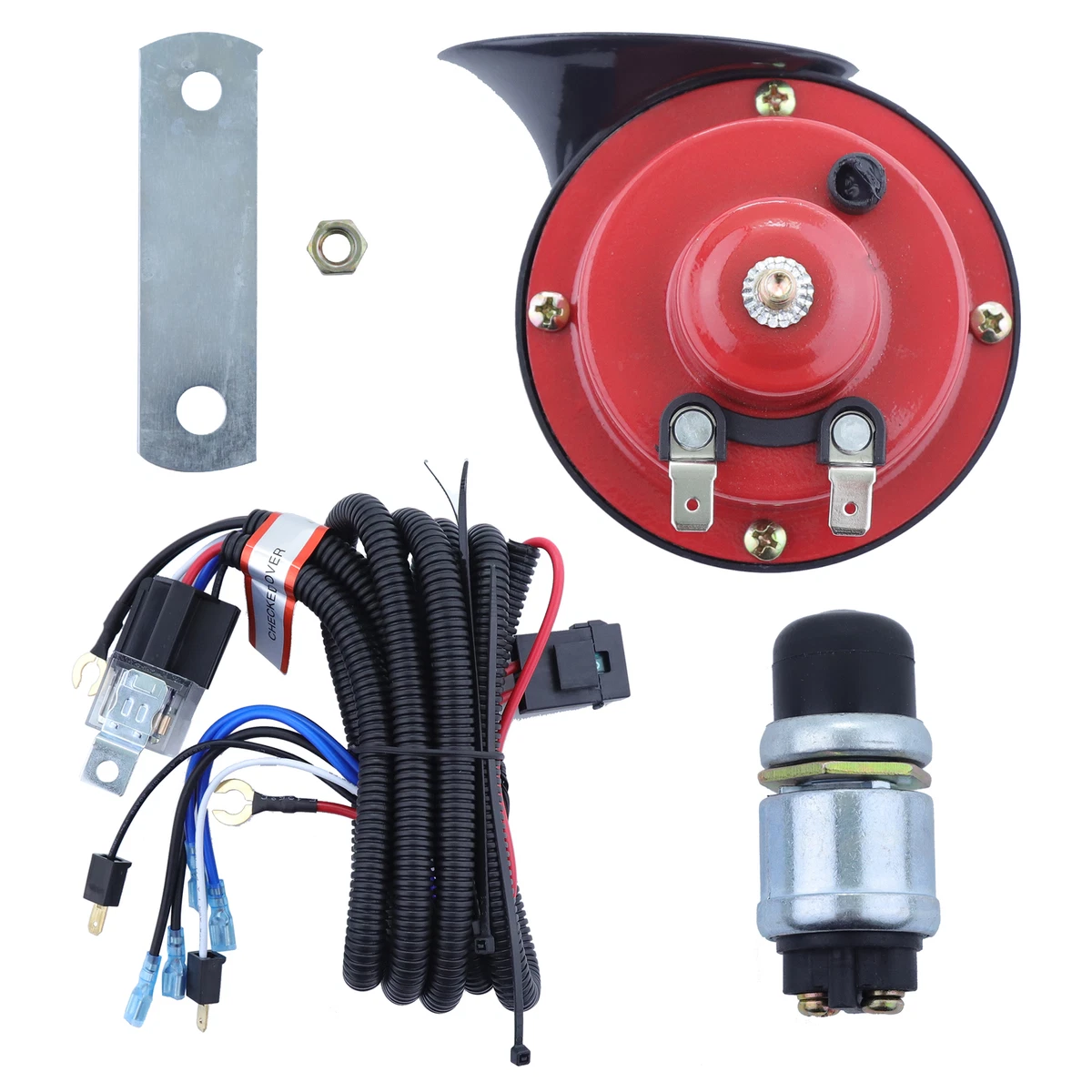 12 Volt Golf Cart Horn Kit For EZGO Club Car With Floor Mount