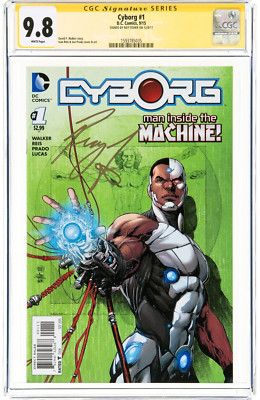  Cyborg 1 Signature Signed SS Ray Fisher (DC, 2015 CGC NM/MT 9.8 Justice League
