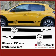 Peugeot Logo Neu Aufkleber / Seitenstreifen / Peugeot / Dekor / #2023