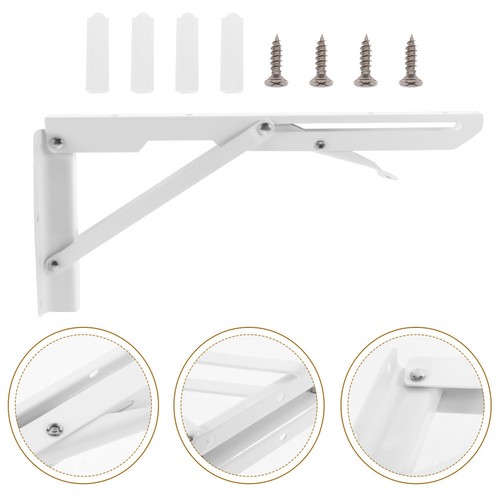 Foldable Table and Chair Bracket Heavy Duty Floating Shelf Brackets Wall - Picture 10 of 12