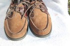 Sperry Top-Sider Moc Toe Boat Shoes Men 11 M 2 Eye Leather BROWNS — photo 3