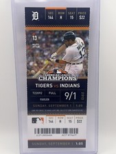 2013 Jose Ramirez Nick Castellanos MLB Debut Ticket 9/1/13 Indians Tigers