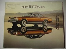 1978 Chrysler Le Baron Full Line Sales Brochure