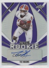 2020 Leaf Metal Rookie Auto Purple /20 Tee Higgins #MR-TH1 Auto 1t3
