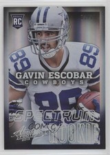 2013 Panini Absolute Rookie Spectrum Platinum 3/10 Gavin Escobar #134 0c6